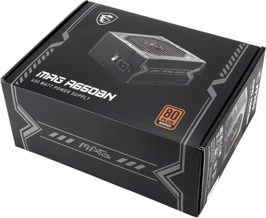 PSU MSI MAG A650BN 80+ BRONZE BLACK
